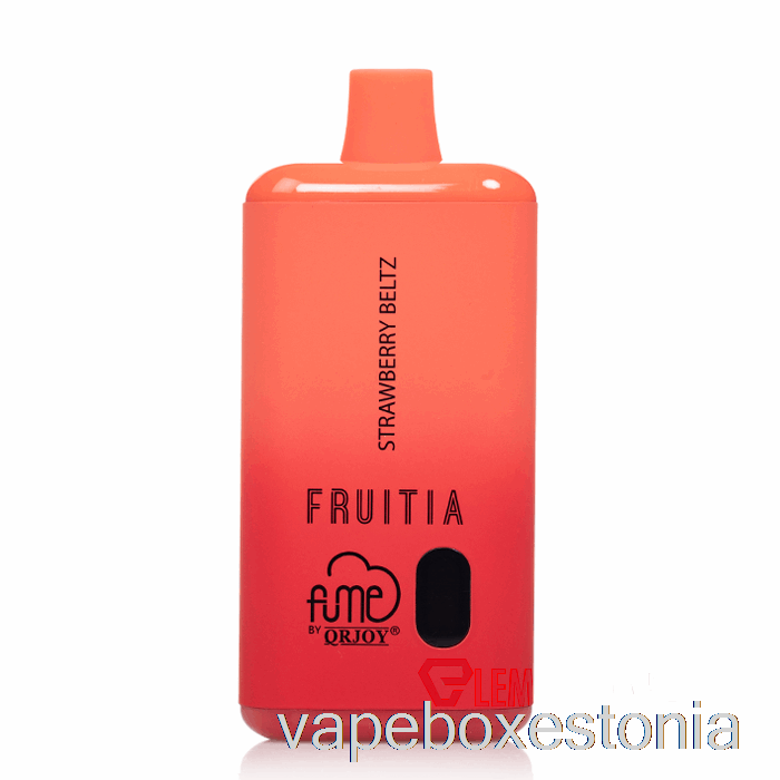 Vape Box Estonia Fruitia X Fume 8000 ühekordne Maasikavöö